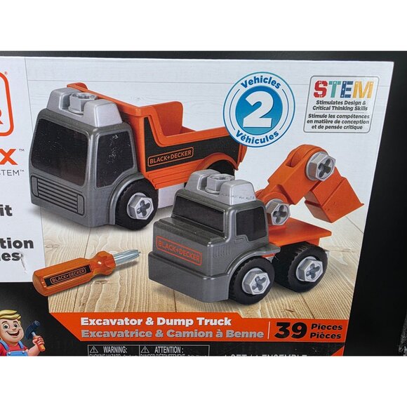 Black & Decker 39-Pcs STEM 2-Vehicle Build-It Kit, Educational Toy - Picture 3 of 8